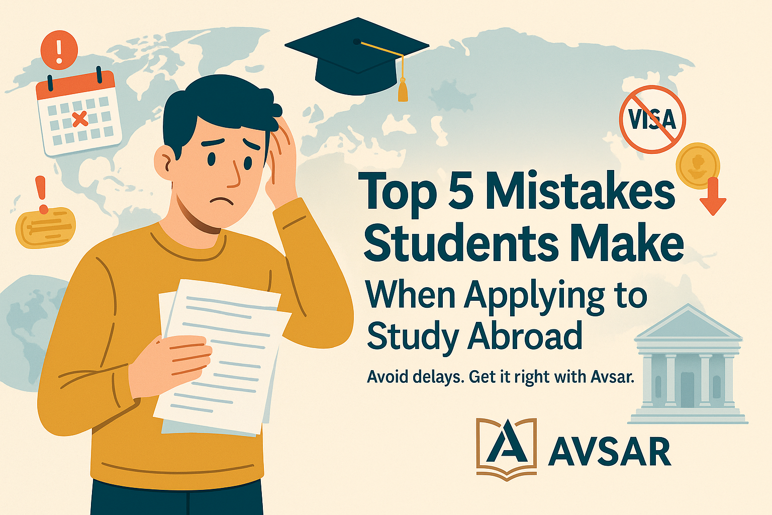 Top 5 Mistakes Students Make When Applying to Study Abroad – And How to Avoid Them